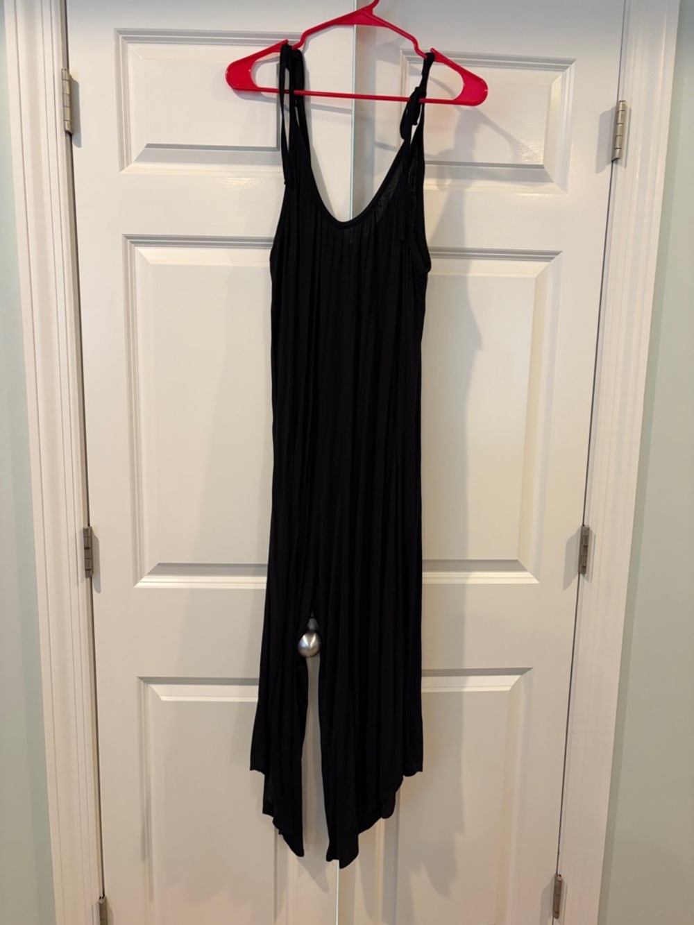 Carly Jean Los Angeles Black Flowing Jumpsuit Romper